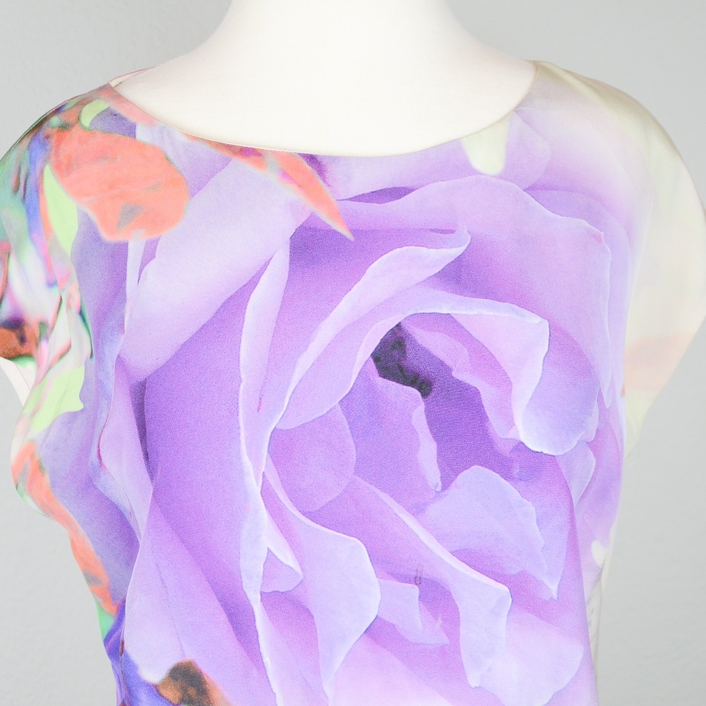 Escada Multi-color Silk Shift Dress